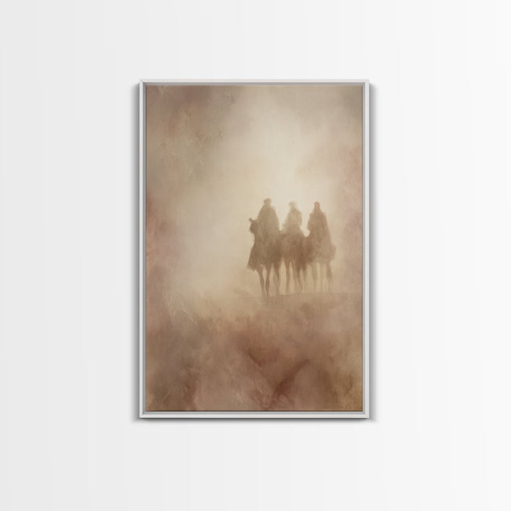 Sacred Mist – Framed Canvas Print – Christian Christmas Art – Christian Wall Art – Christian Art Canvas – Jesus Painting