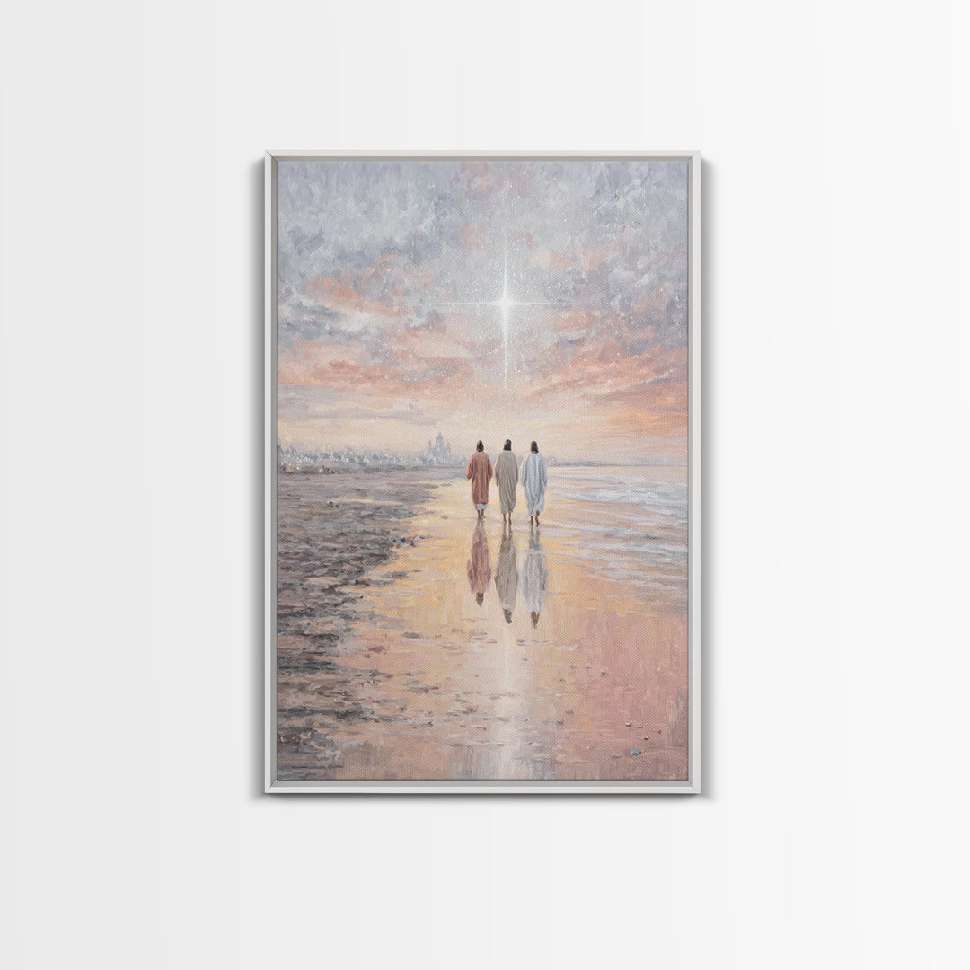 Bethlehem Light – Framed Canvas Print – Christian Art Canvas – Christian Christmas Art – Christian Wall Art – Christmas Art – Jesus Paintin