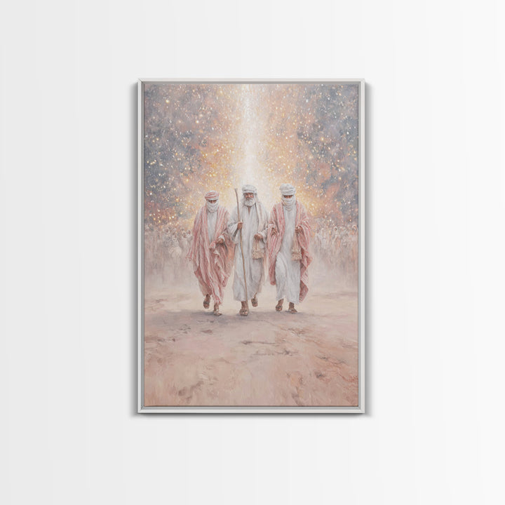 Desert Prophets – Framed Canvas Print – Christian Art Canvas – Christmas Art – Christian Wall Art – Christian Christmas Art – Jesus Paintin