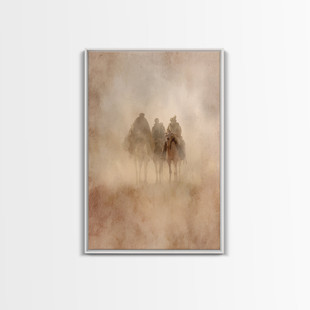 Sacred Journey – Framed Canvas Print – Jesus Painting – Christian Art Canvas – Christian Christmas Art – Christian Wall Art – Christmas Art