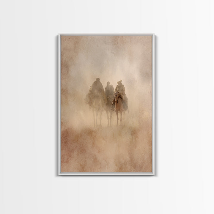 Sacred Journey – Framed Canvas Print – Jesus Painting – Christian Art Canvas – Christian Christmas Art – Christian Wall Art – Christmas Art