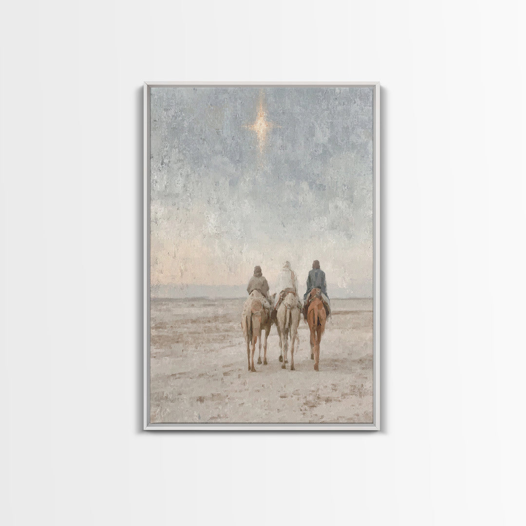 Gifts of Dawn – Framed Canvas Print – Christian Christmas Art – Christian Art Canvas – Christmas Art – Christian Wall Art – Jesus Painting