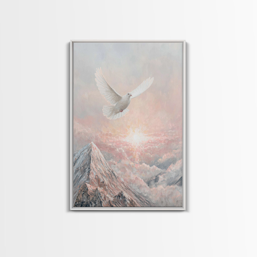 Rise of Peace – Framed Canvas Print – Christian Wall Art – Christian Art Canvas – Christian Art Print – Modern Christian Art – Christian Pa