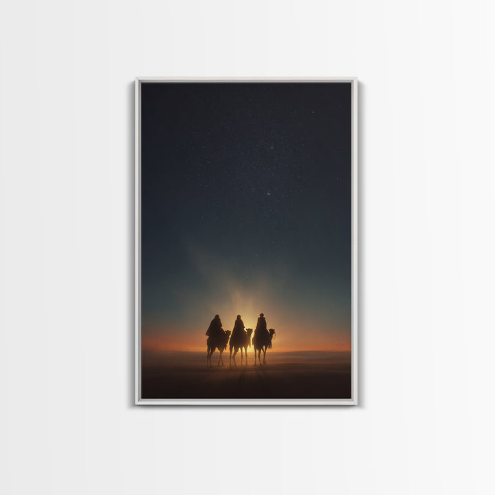 Holy Arrival – Framed Canvas Print – Jesus Painting – Christian Christmas Art – Christian Art Canvas – Christian Wall Art – Christmas Art