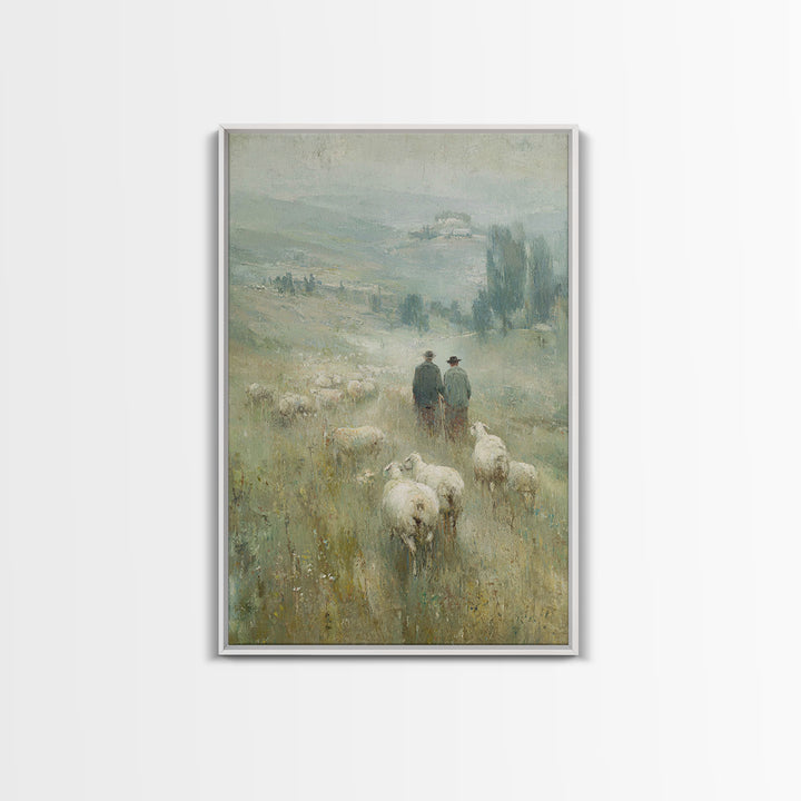 Quiet Bethlehem Path – Framed Canvas Print – Christian Art – Christian Wall Art – Christian Art Canvas – Christmas Art – Christian Christma