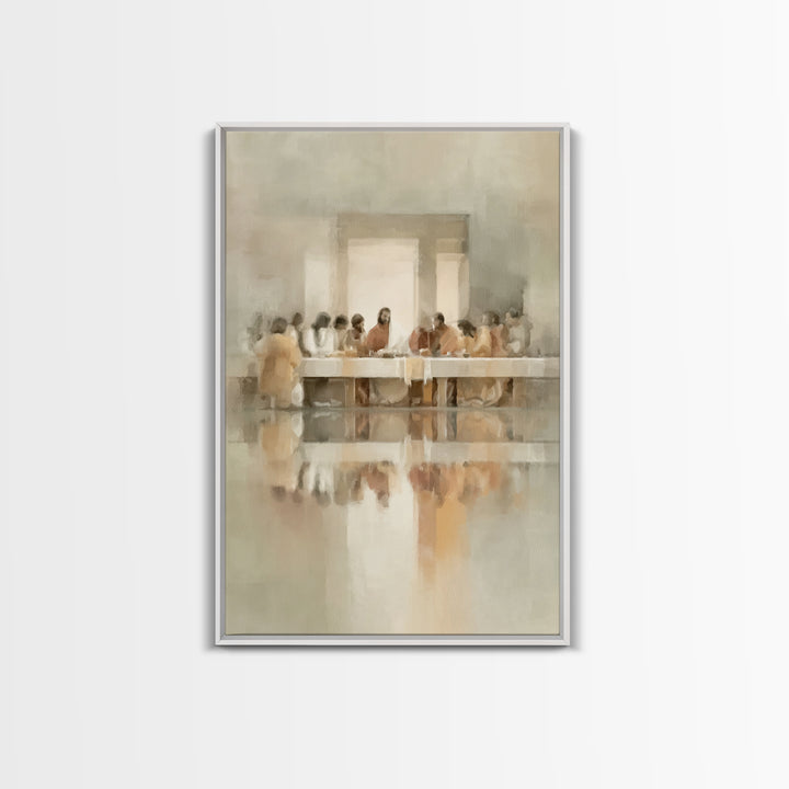 Radiant Communion, Framed Canvas Print, Christian Art Canvas, Christian Wall Art, Jesus Painting, Christian Decorations, Modern Christian A