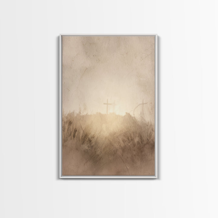 Horizon Of Mercy, Framed Canvas Print, Christian Wall Art, Christian Art Canvas, Abstract Christian Art, Christian Gift, Christian Art Prin