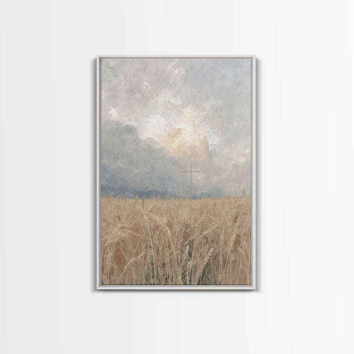 Golden Covenant | Framed Canvas Print | Christian Art Canvas | Christian Wall Art | Subtle Christian Art | Christian Gift | Christian Paint