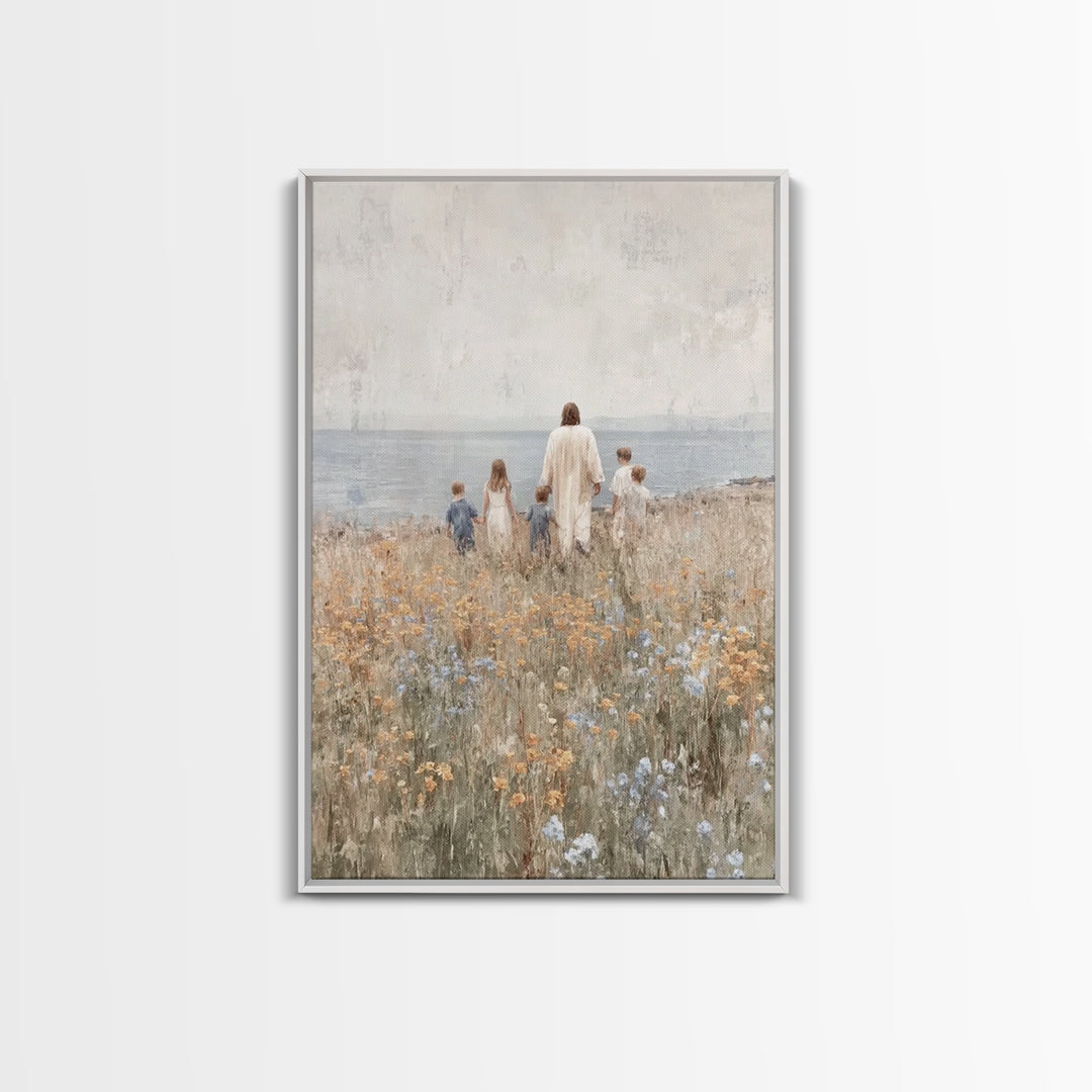 Dawn Of Grace – Framed Canvas Print – Christian Art Canvas – Jesus Painting – Christian Wall Art – Christmas Art – Christian Gift Ideas – P