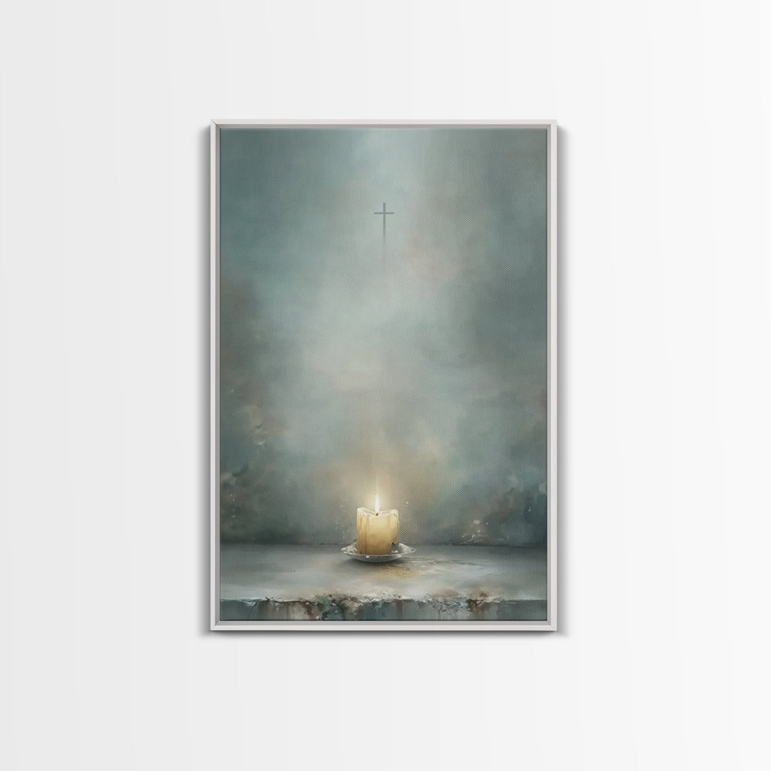 Star of Promise | Framed Canvas Print | Christian Wall Art | Christmas Art | Christian Decorations | Christian Christmas Decor | Christian