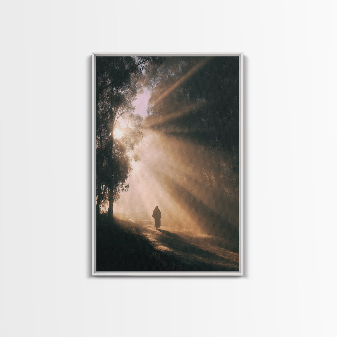 Quiet Meadow – Framed Canvas Print – Christian Art Canvas – Christian Painting – Subtle Christian Art – Christian Wall Art – Christmas Art