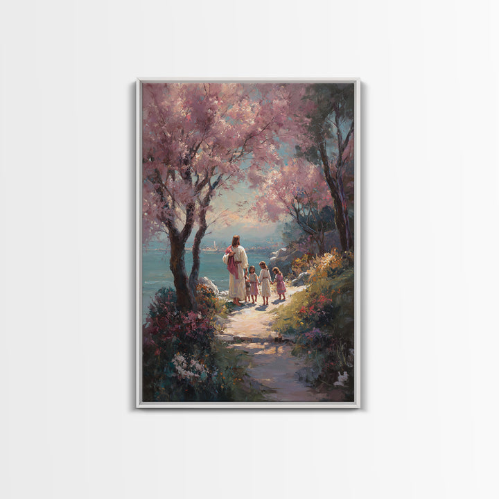 Springtime Promise | Framed Canvas Print | Christian Wall Art | Christian Art Canvas | Jesus Painting | Christian Decor
