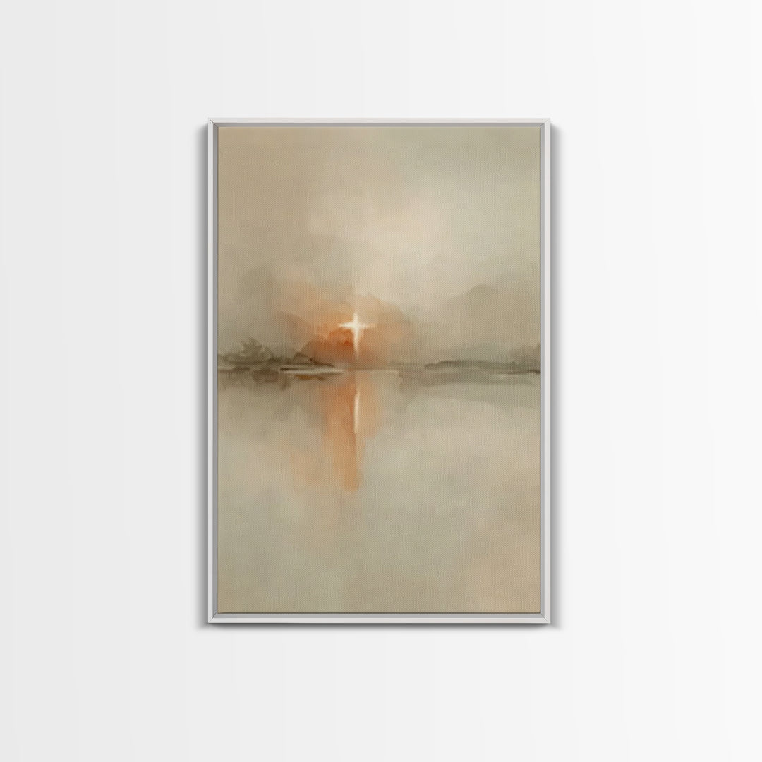 Heavenly Snow Path – Framed Canvas Print – Christian Art Canvas – Christmas Wall Art – Christian Christmas Art – Christian Wall Art – Chris