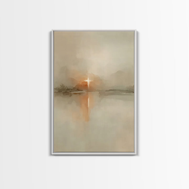 Heavenly Snow Path – Framed Canvas Print – Christian Art Canvas – Christmas Wall Art – Christian Christmas Art – Christian Wall Art – Chris