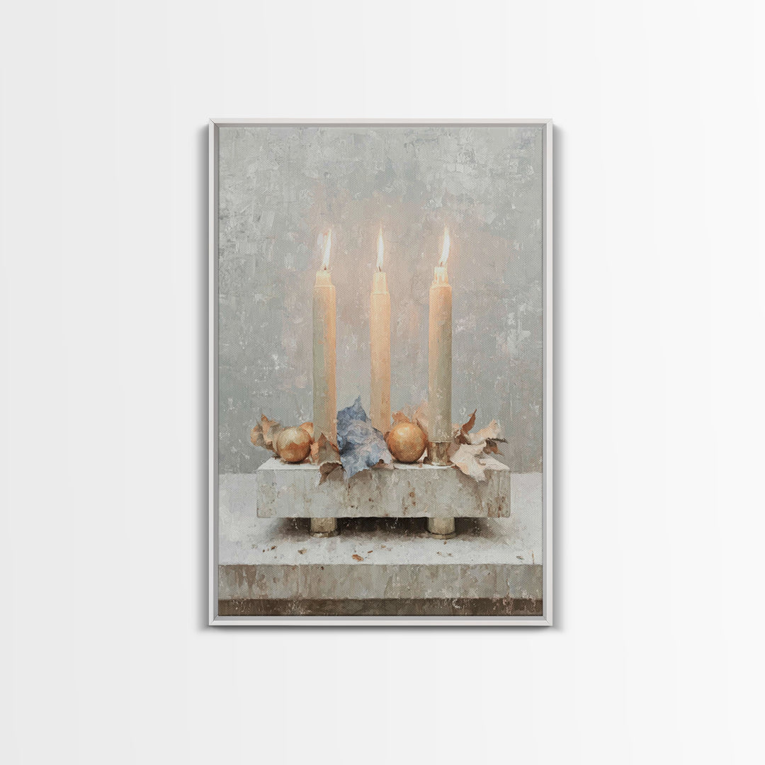 Threefold Blessing - Framed Canvas Print - Christian Christmas Art - Christmas Art - Christian Art Canvas - Christian Decor - Christian Wal