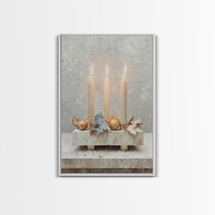 Threefold Blessing - Framed Canvas Print - Christian Christmas Art - Christmas Art - Christian Art Canvas - Christian Decor - Christian Wal
