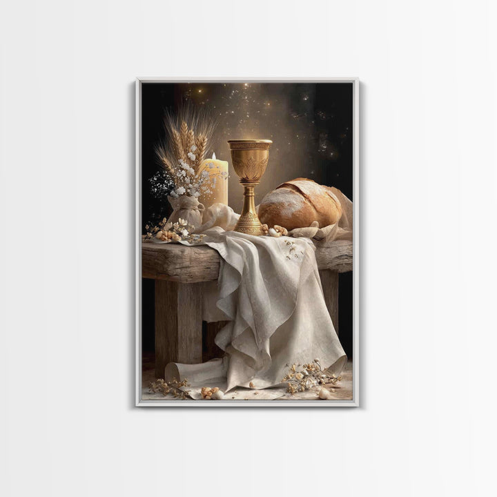 Bread Of Covenant – Framed Canvas Print – Christian Wall Art – Christian Art Canvas – Christian Art Work – Christian Gift Ideas
