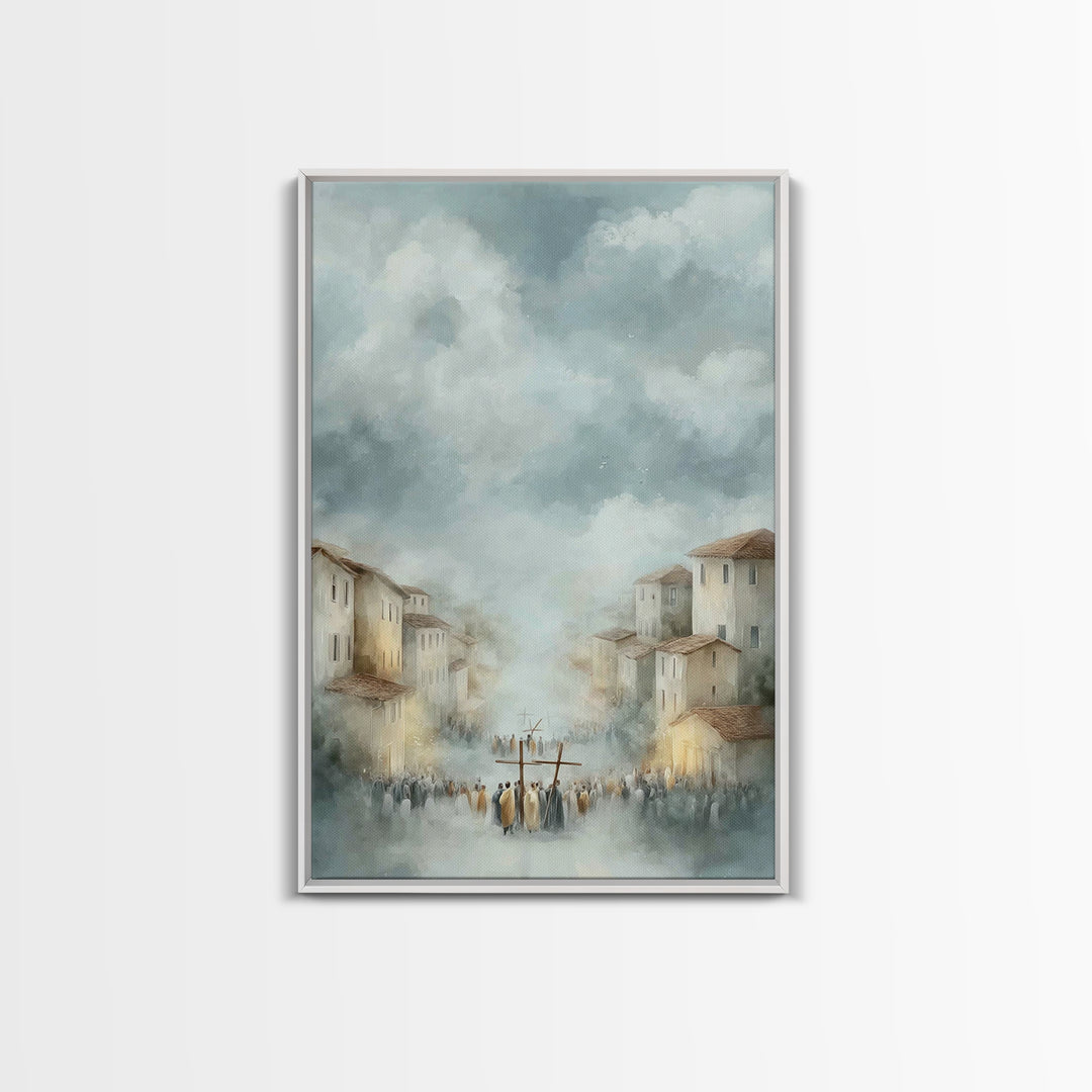 Valley Of Witness – Framed Canvas Print – Christian Art Canvas – Christian Wall Art – Modern Christian Painting – Christian Gift – Unique C