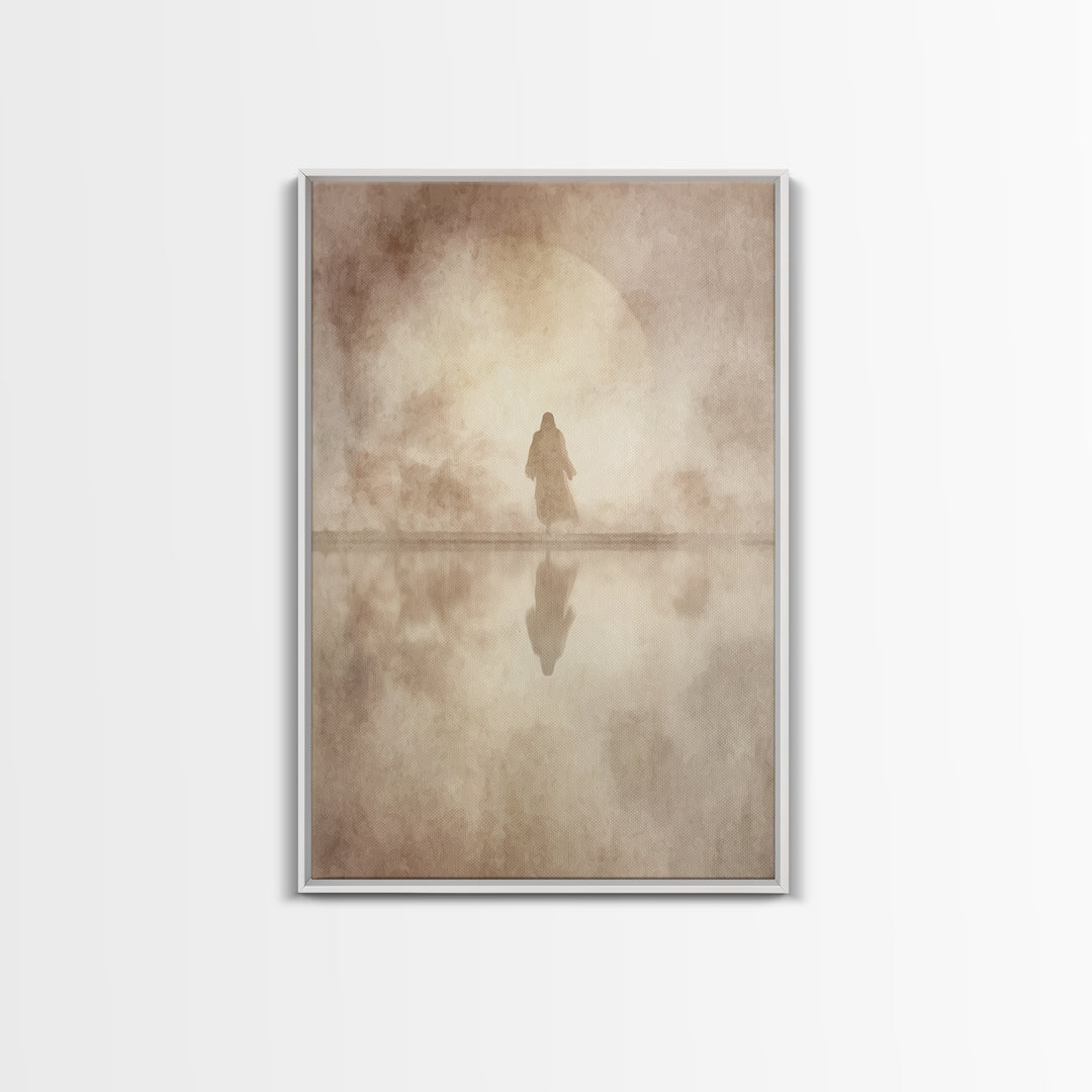 Sacred Horizon – Framed Canvas Print – Jesus Painting – Christian Wall Art – Christian Art Canvas – Christian Gift – Christian Decor