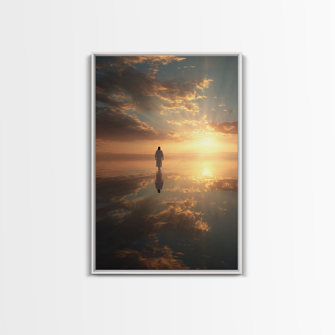Celestial Path – Framed Canvas Print – Christian Art Canvas – Christian Wall Art – Christian Decor – Jesus Painting – Christian Gift