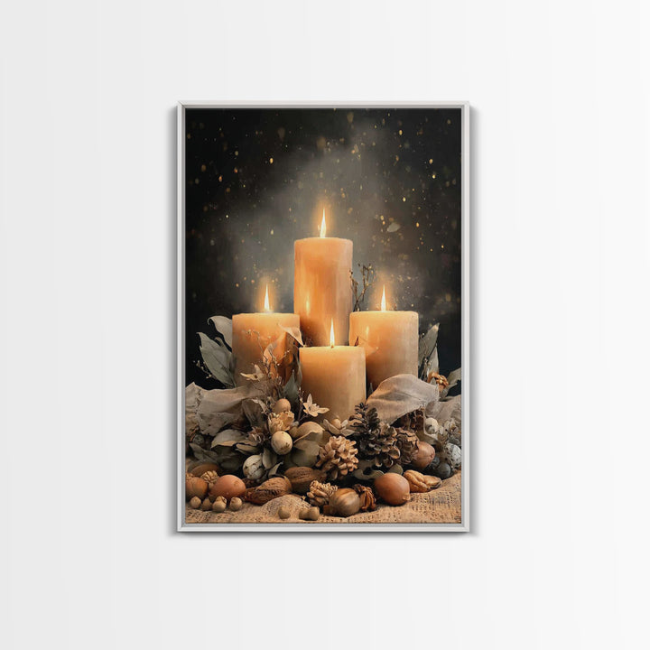 Gifts Of Illumination - Framed Canvas Print - Christian Art Canvas - Christian Decor - Christian Christmas Art - Christian Wall Art - Chris