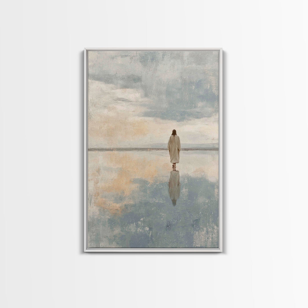 Calm Reverence | Framed Canvas Print | Christian Decor | Christian Art Canvas | Christian Gift | Christian Wall Art | Jesus Painting