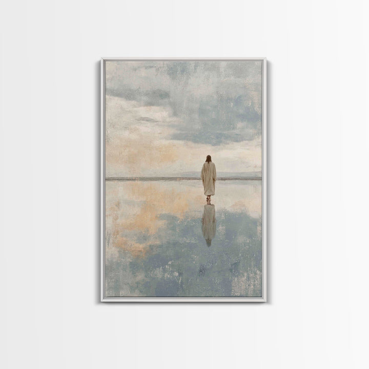 Calm Reverence | Framed Canvas Print | Christian Decor | Christian Art Canvas | Christian Gift | Christian Wall Art | Jesus Painting