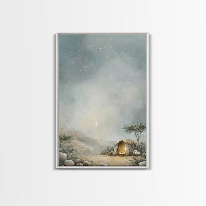 Star of Mercy | Framed Canvas Print | Christian Art Canvas | Christian Wall Art | Christmas Wall Art | Christian Gift Ideas | Jesus Christm