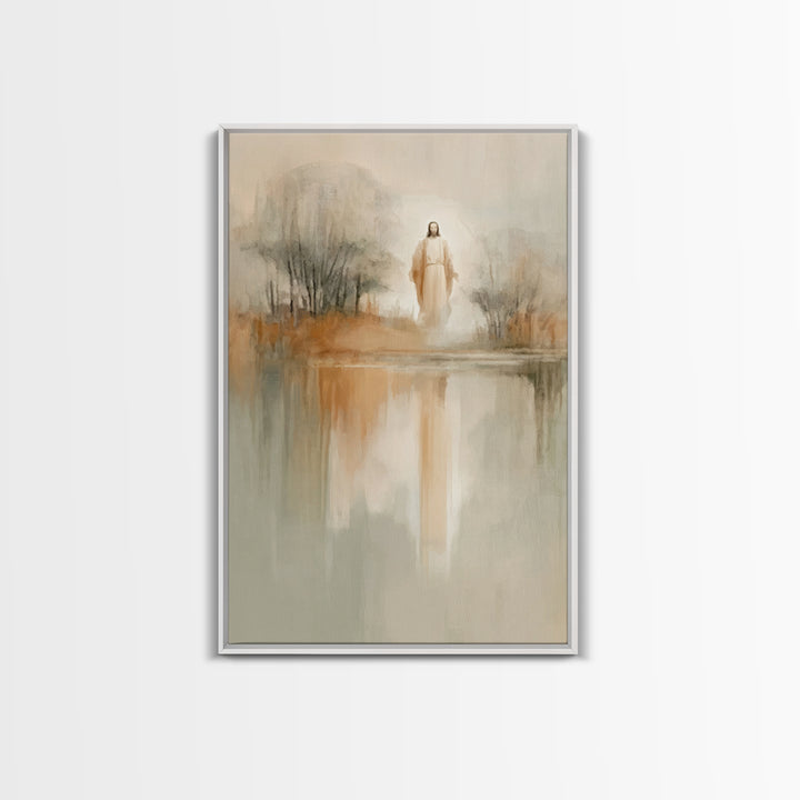 Radiant Messiah – Framed Canvas Print – Christian Wall Art – Jesus Painting – Vintage Christian Art – Christian Art Canvas – Christian Chri