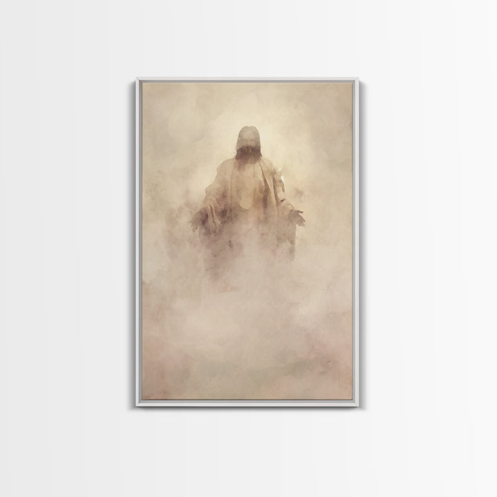 Eternal Presence – Framed Canvas Print – Christian Wall Art – Christian Art Canvas – Abstract Christian Art – Moody Christian Art – Jesus P