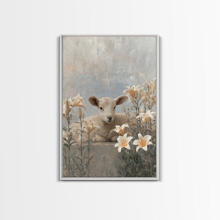 Graceful Meadow – Framed Canvas Print – Christian Wall Art – Subtle Christian Art – Christian Art Canvas – Christian Art Gift – Christian D