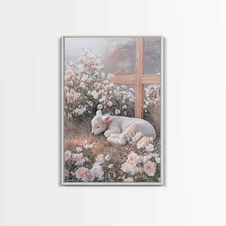 Garden Of Mercy – Framed Canvas Print – Christian Wall Art – Christian Art Work – Christian Art Canvas – Subtle Christian Art – Christian G