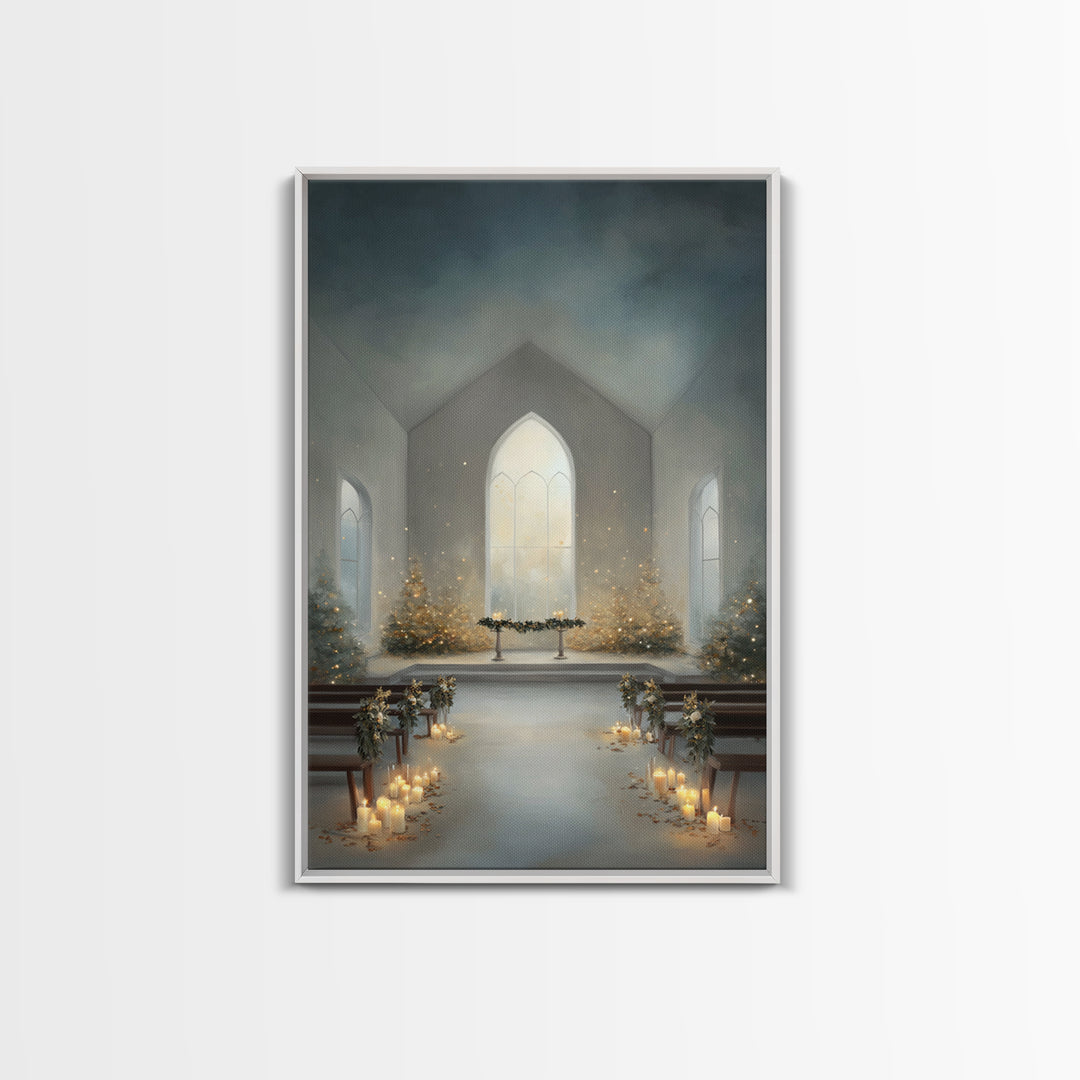 Sanctified Dawn – Framed Canvas Print – Christian Art – Christian Wall Art – Christmas Art Prints – Christian Art Canvas – Christian Christ