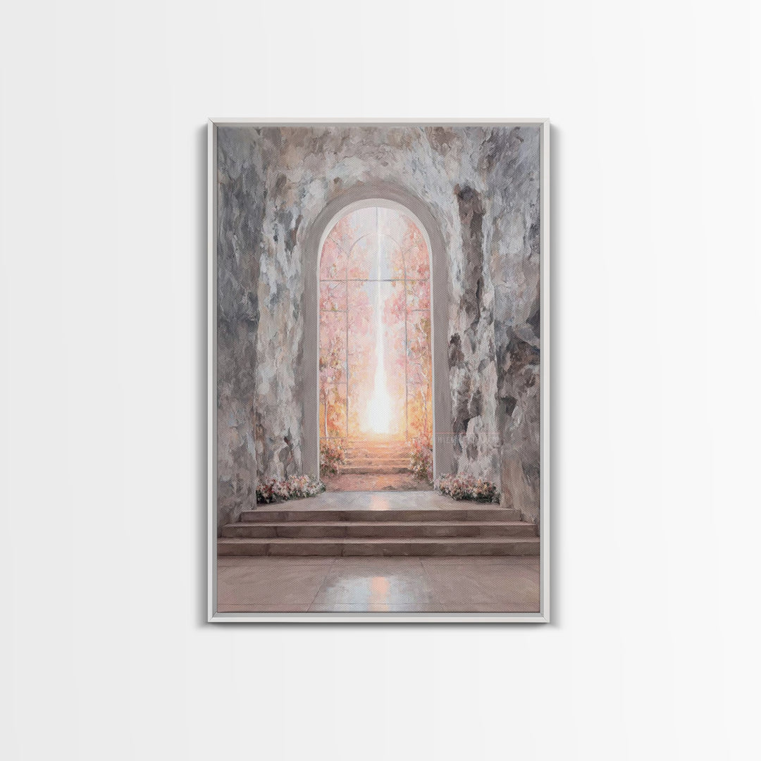 Gate Of Dawn – Framed Canvas Print – Christian Wall Art – Large Christian Art – Christian Art Canvas – Subtle Christian Art – Christian Dec