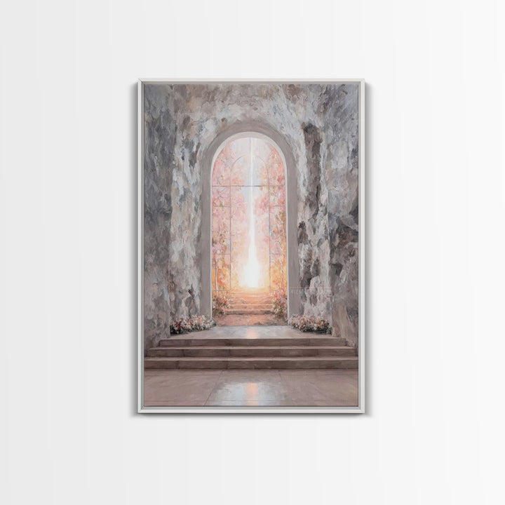 Gate Of Dawn – Framed Canvas Print – Christian Wall Art – Large Christian Art – Christian Art Canvas – Subtle Christian Art – Christian Dec