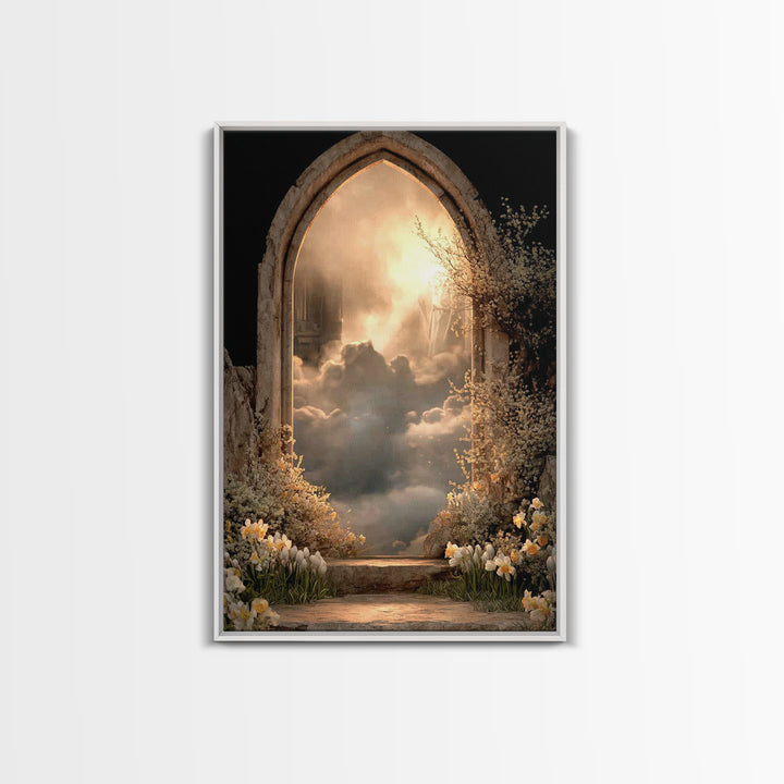 Clouds Of Promise – Framed Canvas Print – Christian Art Canvas – Christian Wall Art – Moody Christian Art – Christian Decor – Christian Art