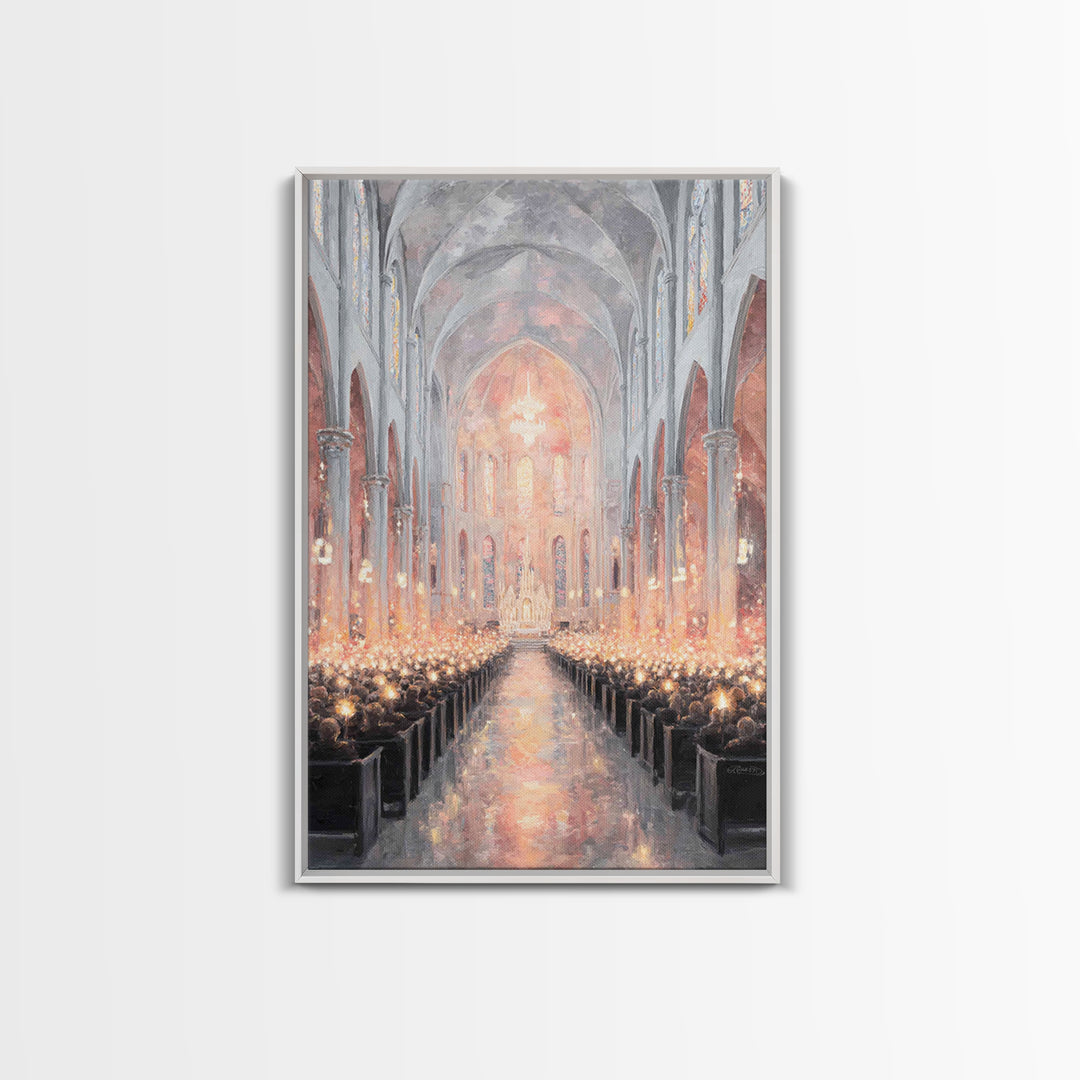 Radiant Nativity – Framed Canvas Print – Christian Art Canvas – Framed Christian Art – Christian Wall Art – Christmas Wall Art – Vintage Ch