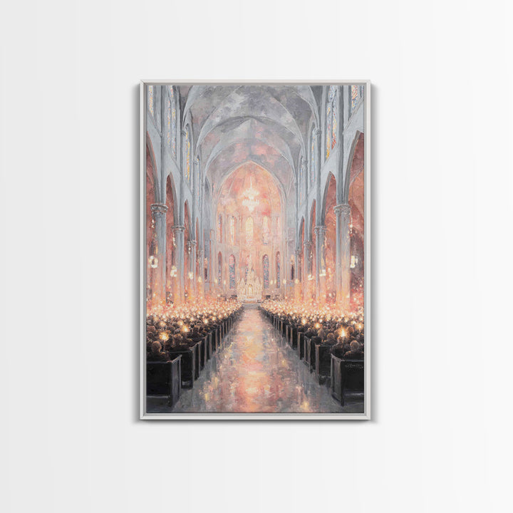 Radiant Nativity – Framed Canvas Print – Christian Art Canvas – Framed Christian Art – Christian Wall Art – Christmas Wall Art – Vintage Ch