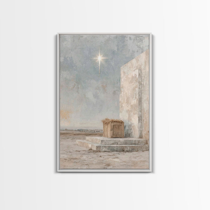 Heavenly Child – Framed Canvas Print – Jesus Christmas Art – Christian Art Canvas – Christian Wall Art – Christmas Canvas Wall Art