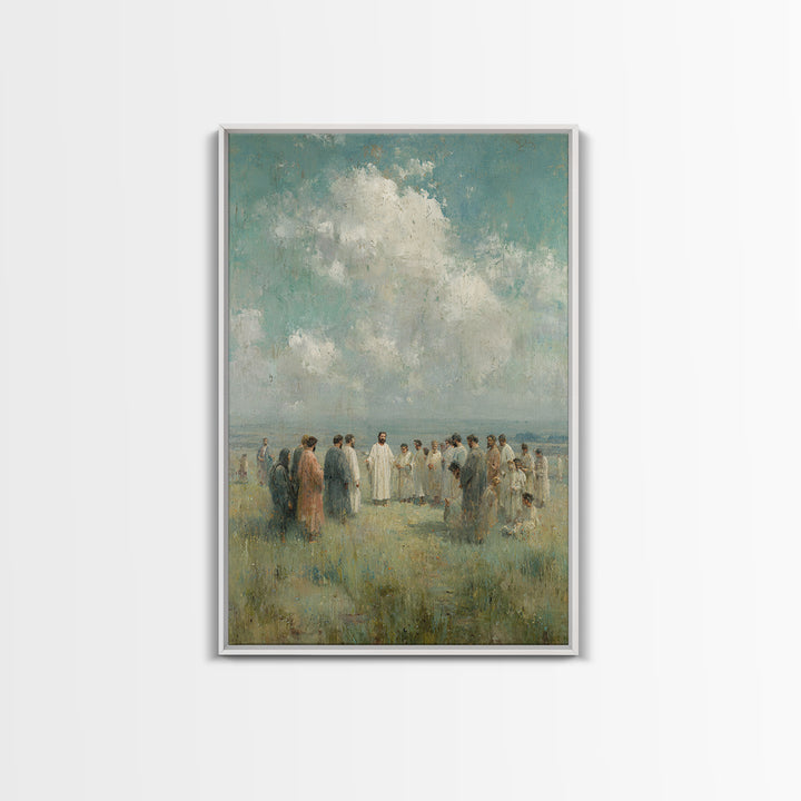 Fields Of Faith – Framed Canvas Print – Christian Wall Art – Christian Art Canvas – Jesus Painting – Christian Christmas Art – Subtle Chris