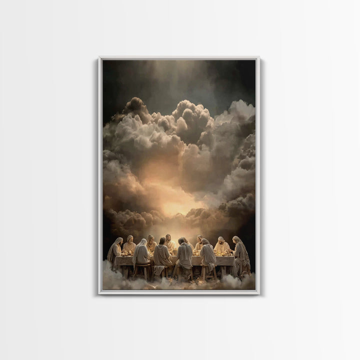 Circle Of Disciples – Framed Canvas Print – Christian Art Canvas – Christian Wall Art – Jesus Painting – Christian Art – Christmas Art