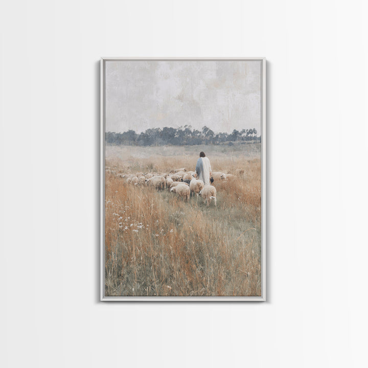 Golden Fields | Framed Canvas Print | Christian Wall Art | Christian Art Canvas | Subtle Christian Art | Christian Painting | Christian Art