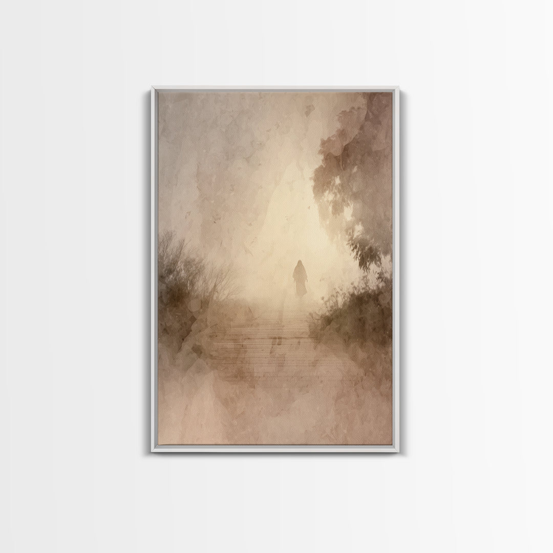 Walk Into Glory – Framed Canvas Print – Christian Art Canvas – Christian Wall Art – Jesus Painting – Subtle Christian Art – Christian Decor