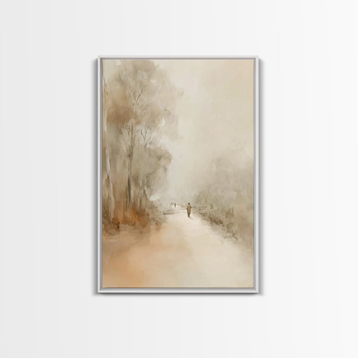 Gentle Road Ahead – Framed Canvas Print – Christian Art Canvas – Christian Painting – Modern Christian Art – Jesus Art Print – Christian De