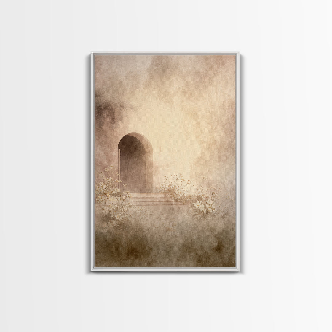 Quiet Redemption – Framed Canvas Print – Christian Art Canvas – Christian Wall Art – Jesus Painting – Subtle Christian Art