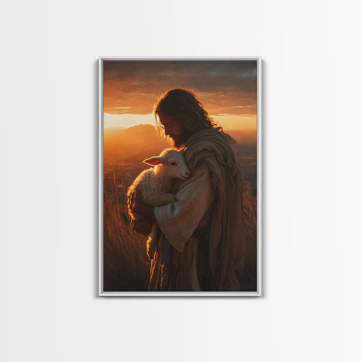 Paths Of Faith | Framed Canvas Print | Christian Wall Art | Jesus Painting | Large Christian Painting | Christian Decoration