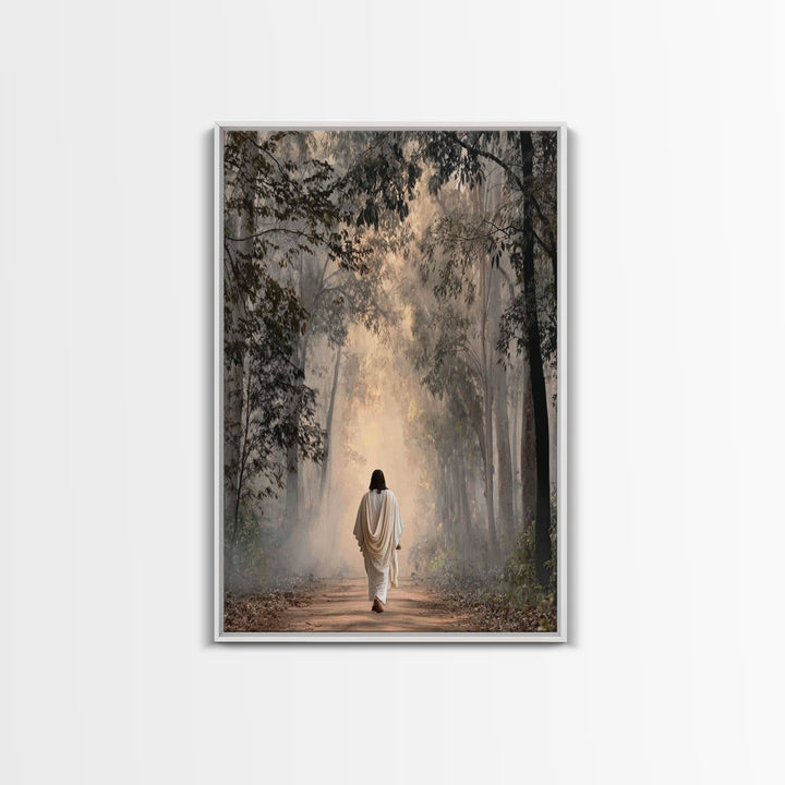 Forest Of Hope | Framed Canvas Print | Christian Wall Art | Jesus Painting | Christian Art Canvas | Modern Christian Painting