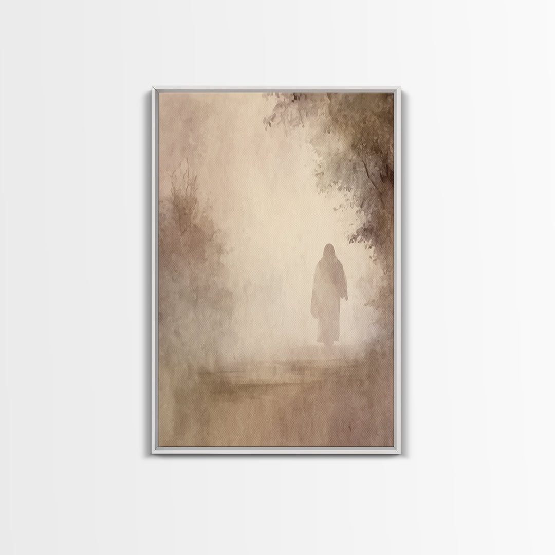 Light Of Eternity – Framed Canvas Print – Christian Wall Art – Christian Art Canvas – Jesus Painting – Subtle Christian Art – Christian Gif