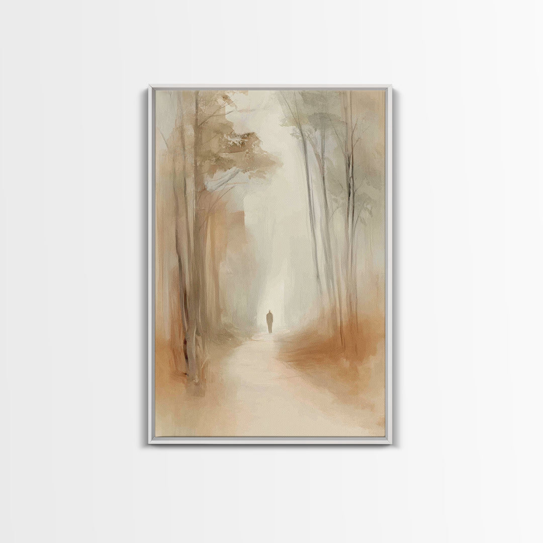 Hallowed Journey – Framed Canvas Print – Christian Art Canvas – Minimalist Christian Art – Christian Wall Art – Jesus Painting – Christian
