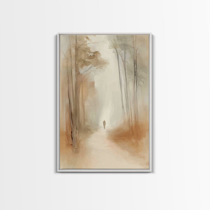 Hallowed Journey – Framed Canvas Print – Christian Art Canvas – Minimalist Christian Art – Christian Wall Art – Jesus Painting – Christian